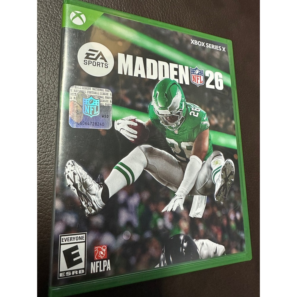 EA Sports Madden NFL 26 Video Game Xbox Series X Green Excellent Saquon Barkley
